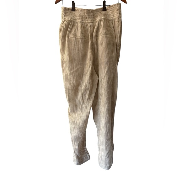 NWT Free People “See You Again” Smocked Pants – Warm Sands, Size M - Picture 4 of 9